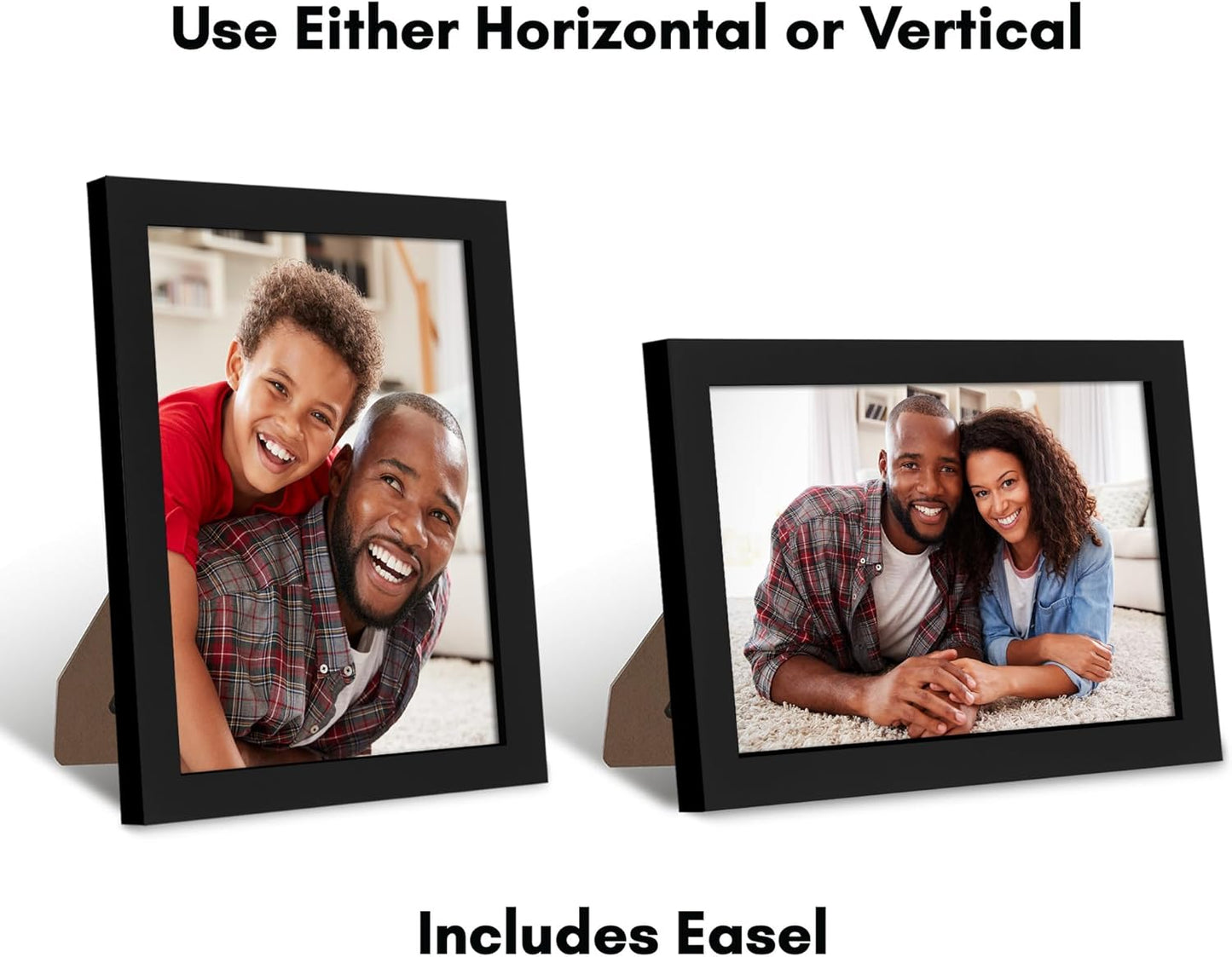 Americanflat 12x18 Poster Frame with Shatter-Resistant Glass - Signature Collection - Gallery-Style Frames Made of Engineered Wood - Photo Frame for Wall Display - Black - Colors C