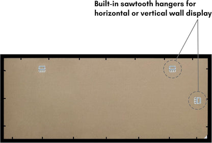 Americanflat 12x18 Poster Frame with Shatter-Resistant Glass - Signature Collection - Gallery-Style Frames Made of Engineered Wood - Photo Frame for Wall Display - Black - Colors C