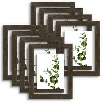 Golden State Art, 11X14 Floating Picture Frame, Black Wood Frame Display Any Size Photo Up To 11X14, Pressed Flower Frames with Hanging Hardware - Horizontal And Vertical Formats for Wall