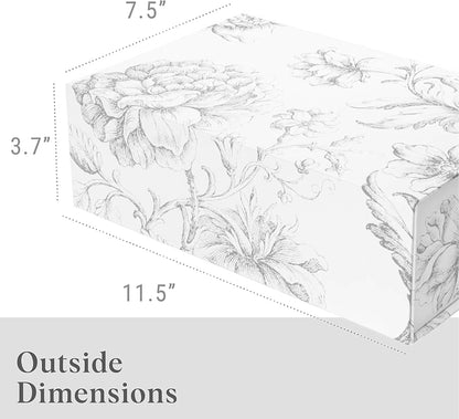 Luxury Keepsake Gift Box | Gold Floral Decorative Boxes with Magnetic Lids for Presents, Wedding Memory Box, and Bridal Gifts. 11.5" x 7.5" x 3.5"
