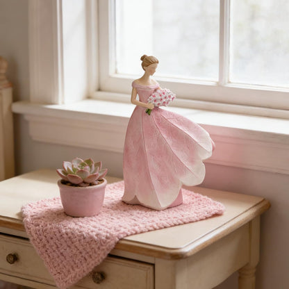 Guichifun Fairy Statue Collection Home Decoration - Leaf Angel Girls Resin Modern Table Decor for Living Room Office Sculpture Decor for Women Indoor Rustic Figurines Gift 5 x 3 x 7.5 Inch