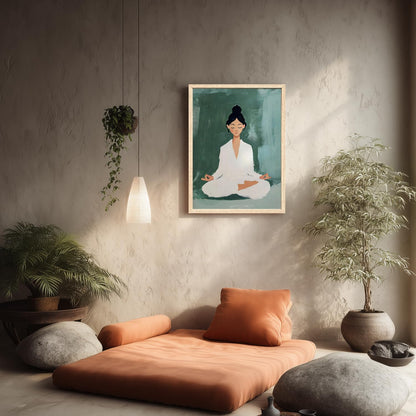 GELDSTEI Calm Zen Botanical Canvas Wall Art, White Lotus Blooming on Stones in Water Aesthetic Pictures, Yoga Spa Meditation Room Decor, Modern Spiritual Poster Prints for Zen Office Framed Set of 3, Each 12x16 Inch