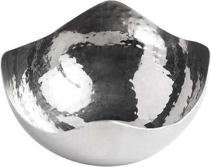 Hosley 5.75 Inch Diameter Silver Finish Metal Bowl, Ideal for Potpourri, LED Candles, Weddings, Special Events, Center Pieces, Craft. Use Decor to Coordinate O3