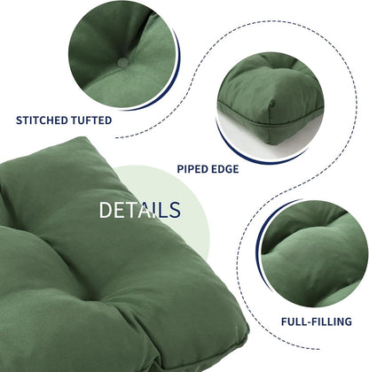 IPYNBAP Outdoor Bench Cushion, 48x18x5 Inch, Waterproof Bench Cushion for Outdoor/Indoor Furniture, Tufted Patio Bench Seat Cushion, Fade Resistant Outdoor Cushions for Porch Swing Couch, Navy Blue