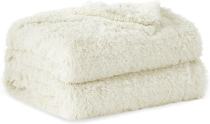 Bedsure GentleSoft Fluffy Fuzzy Faux Fur Throw Blanket for Couch, Soft Sherpa Fleece Cozy Gifts for Women, Plush Bed Blanket Room Decor for Men, Thick Warm Minky Teen Gifts Winter Bedding