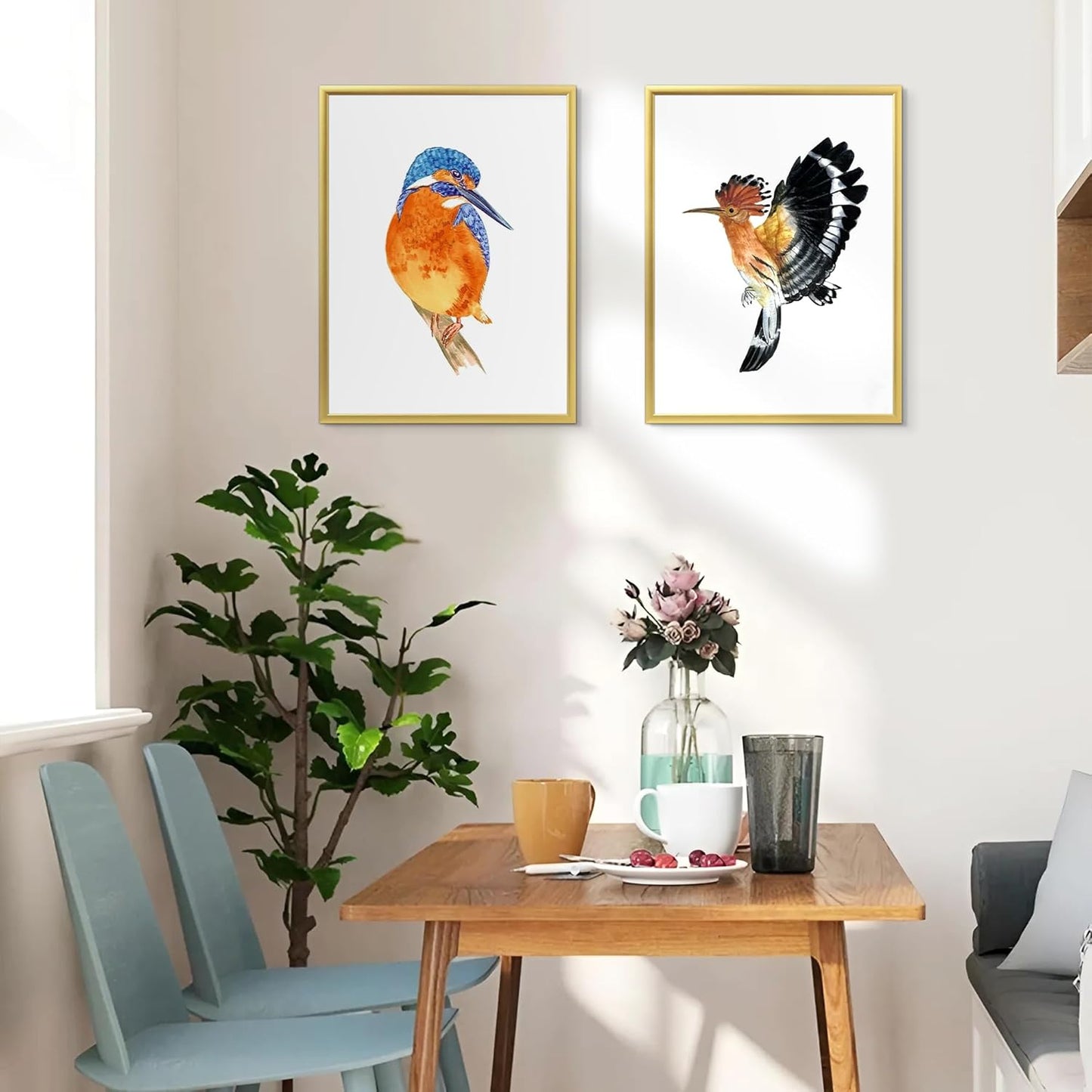 upsimples 18x24 Picture Frame Black 3 Pack, Scratch-Proof Poster Frames 18 x 24 for Photo Gallery - Slide-In Strips, Horizontal or Vertical Wall Mounting