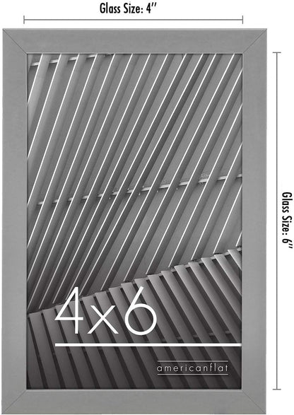 Americanflat 24x36 Poster Frame with Polished Plexiglass - Streamline Collection - Thin Border Picture Frame for Wall Display - Hanging Hardware Included - Black - Colors A