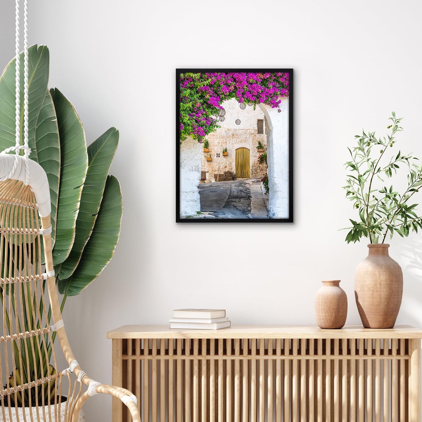 Americanflat 24x36 Poster Frame with Polished Plexiglass - Streamline Collection - Thin Border Picture Frame for Wall Display - Hanging Hardware Included - Black - Colors D