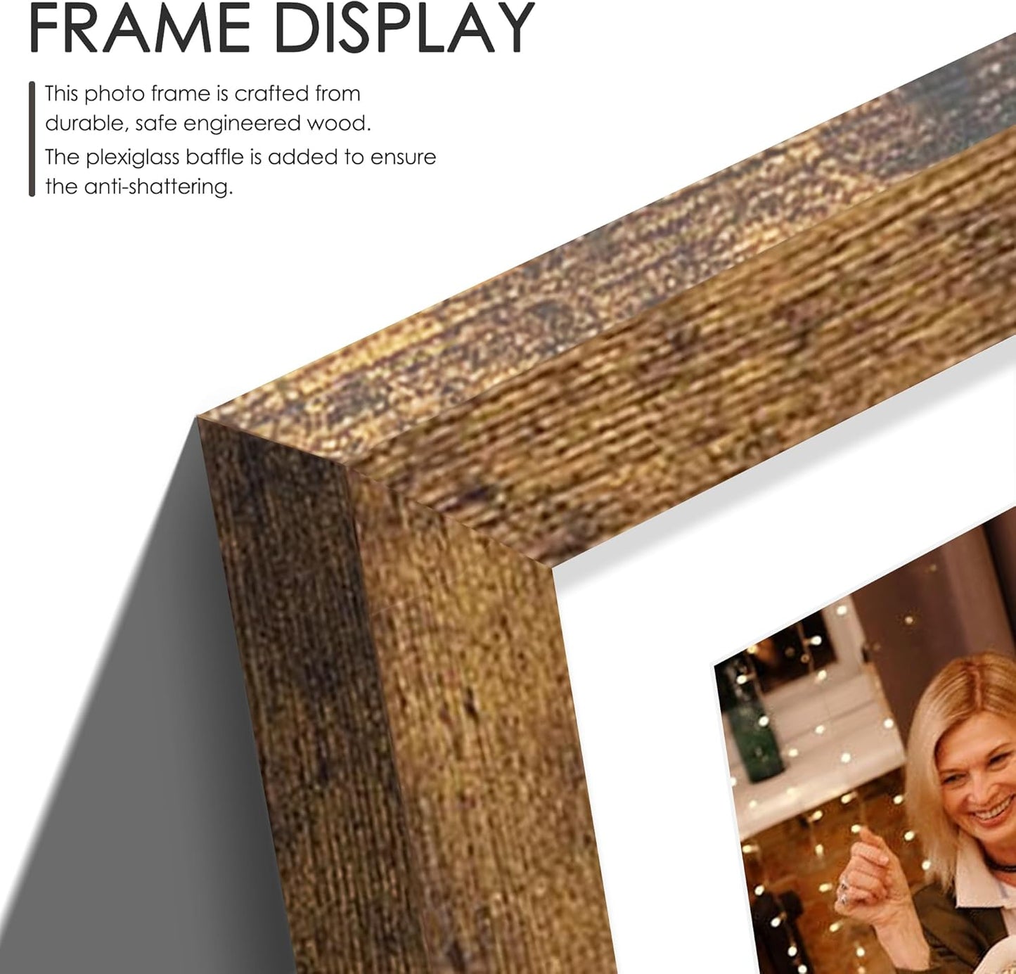 DUENPY 14x26 Collage Picture Frame 4x6 Collage Picture Frame Displays Twelve 4x6 inch Photos Available Horizontal Wall Mounting Display and Vertical Black - Colors A