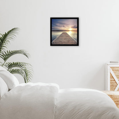 Americanflat 12x18 Poster Frame with Shatter-Resistant Glass - Signature Collection - Gallery-Style Frames Made of Engineered Wood - Photo Frame for Wall Display - Black - Colors B
