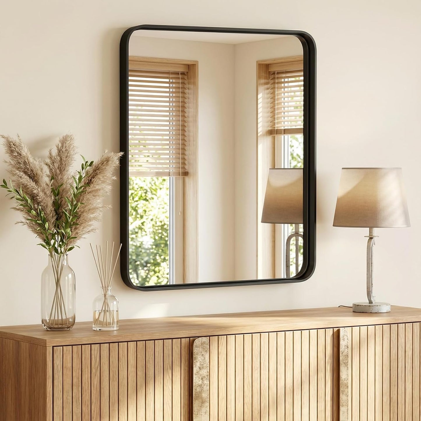 NEWBULIG Gold Round Wall Mirror 36 Inch, Bathroom Mirrors for Over Sink, Wall Decor for Bathroom, Entryway, Bedroom, Vanity