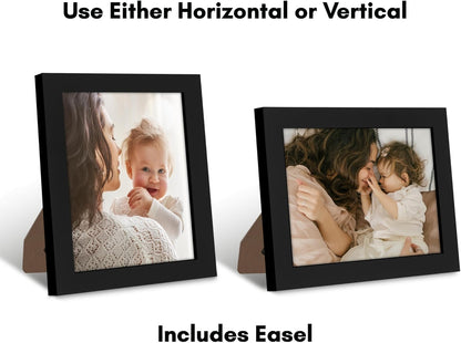 Americanflat 12x18 Poster Frame with Shatter-Resistant Glass - Signature Collection - Gallery-Style Frames Made of Engineered Wood - Photo Frame for Wall Display - Black - Colors A