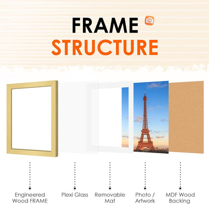 FIXSMITH 10 Pack Picture Frames Collage Wall Decor for Mounting or Tabletop Display, Gallery Wall Frame Set with Two 8x10 Black Frames, Four 5x7 Frames and Four 4x6 Frames, Multi-Pack Photo Frame Set