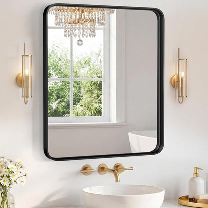 NEWBULIG Gold Round Wall Mirror 36 Inch, Bathroom Mirrors for Over Sink, Wall Decor for Bathroom, Entryway, Bedroom, Vanity