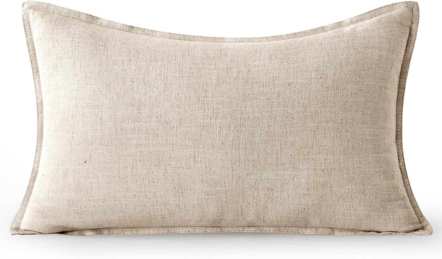 MIULEE Decorative Long Lumbar Throw Pillow Cover for Bed 14x36 Natural Beige Boho Farmhouse Neutral Couch Pillowcase Pack of 1 Accent Modern Sofa Cushion Livingroom Home Decor (Covers Only)