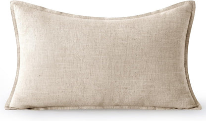 MIULEE Decorative Long Lumbar Throw Pillow Cover for Bed 14x36 Natural Beige Boho Farmhouse Neutral Couch Pillowcase Pack of 1 Accent Modern Sofa Cushion Livingroom Home Decor (Covers Only)