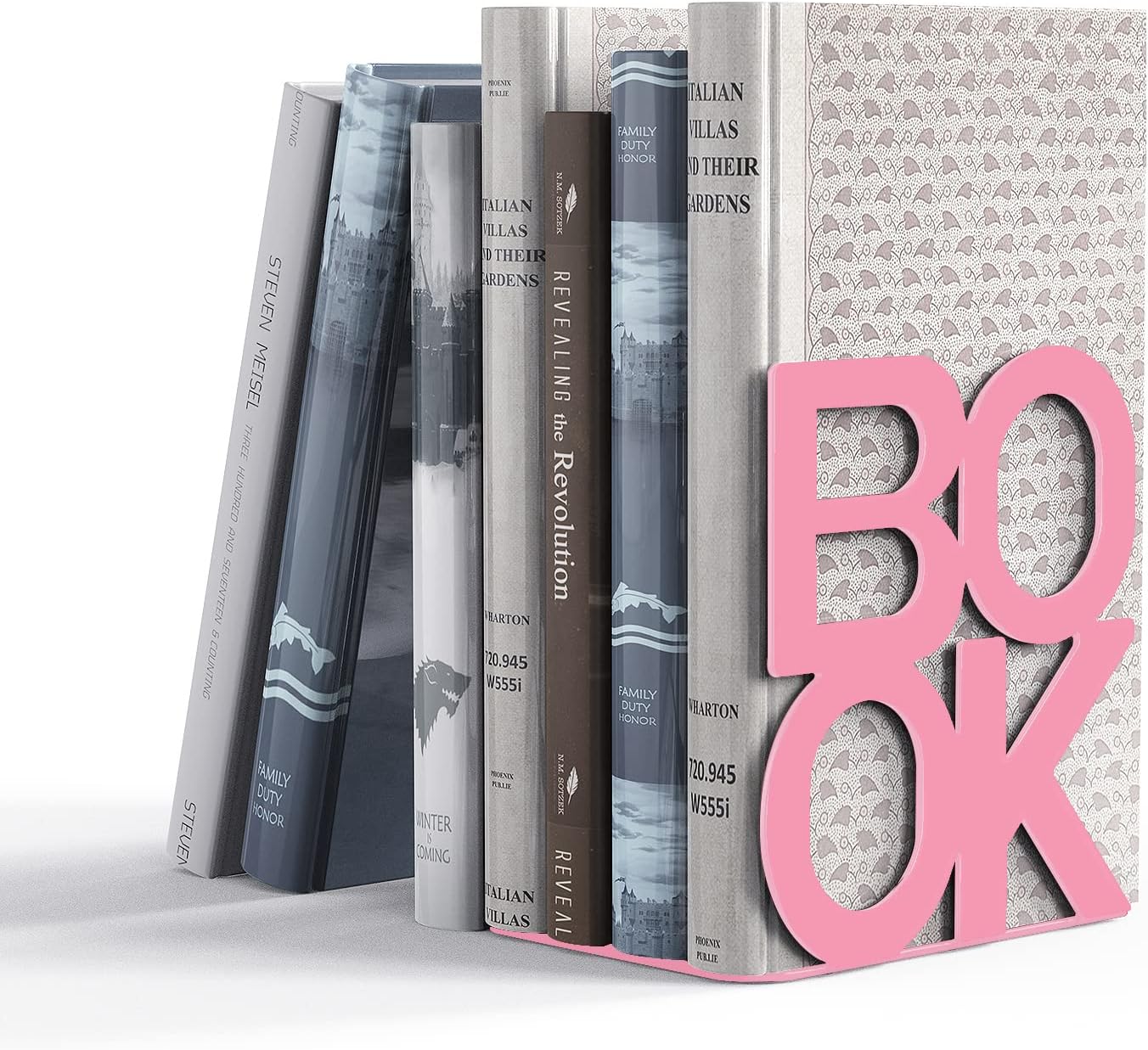 Book Ends,BookEnds Supports for Bookrack Desk,Bookend are Used for Books, Unique Appearance Design,Heavy Duty