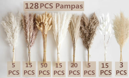 40" inch 10 Stems Pampas Grass Decor Tall, Pampas Grass Bouquet, Natural Dried Flowers for Wedding, Natural Home Decor, Wall Grass, Glam Decor