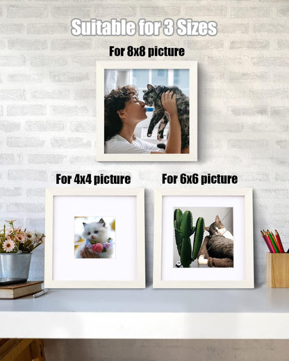 Egofine 12x16 Picture Frame Black, Covered by Plexiglass Made of Solid Wood, Display Pictures 9x12 and 11x14 with Mat or 12x16 Without Mat, for Wall Mounting Photo Frame - Colors A