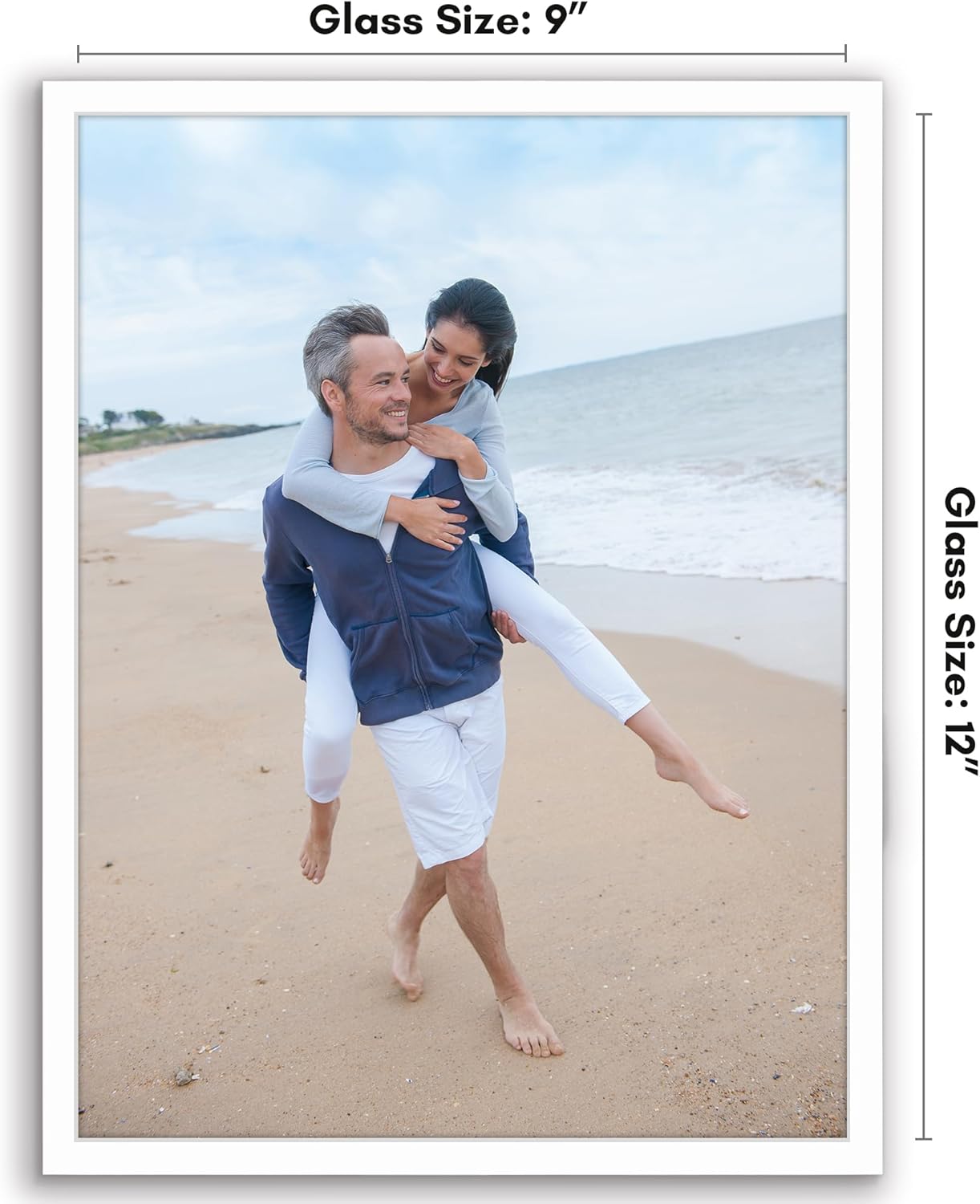 Americanflat 24x36 Poster Frame with Polished Plexiglass - Streamline Collection - Thin Border Picture Frame for Wall Display - Hanging Hardware Included - Black - Colors B