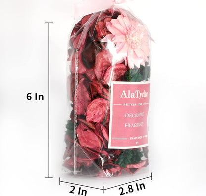 Spring Potpourri Bags,Vanilla Scented Potpourri Bowl Fillers,Dried Flowers,Home Fragrance Sachet of Petal, Vase Decor (White Caramel)-Mini