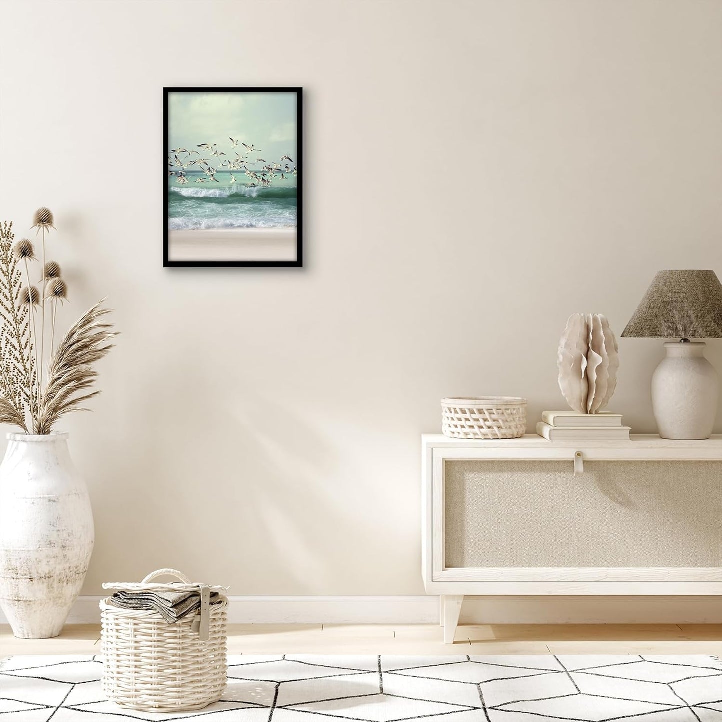 Americanflat 24x36 Poster Frame with Polished Plexiglass - Streamline Collection - Thin Border Picture Frame for Wall Display - Hanging Hardware Included - Black - Colors B