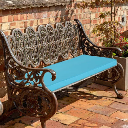 Outdoor Bench Cushions 48 x 18 Inch Thick Waterproof Porch Swing Cushions with Tie Patio Furniture Chair Cushion Bench Pad 5 Year Color Fastness Backyard Seat Pads Navy