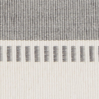 DII Dobby Stripe Woven Table Runner, 13x72-inch, French Blue
