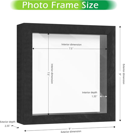 FrameWorks 11” x 14” Dark Oak Wooden Shadow Box Frame – Display Case with Soft Felt Back, Memory Box with Tempered Glass, Display Box with Elegant White Ball Push Pins, Wooden Flower Box