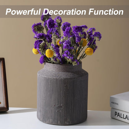 Rustic Vases for Home Decor. Ceramic Vase for Dining Table Decor. Terracotta Decorative Vase 6.1IN. ZSHLXM