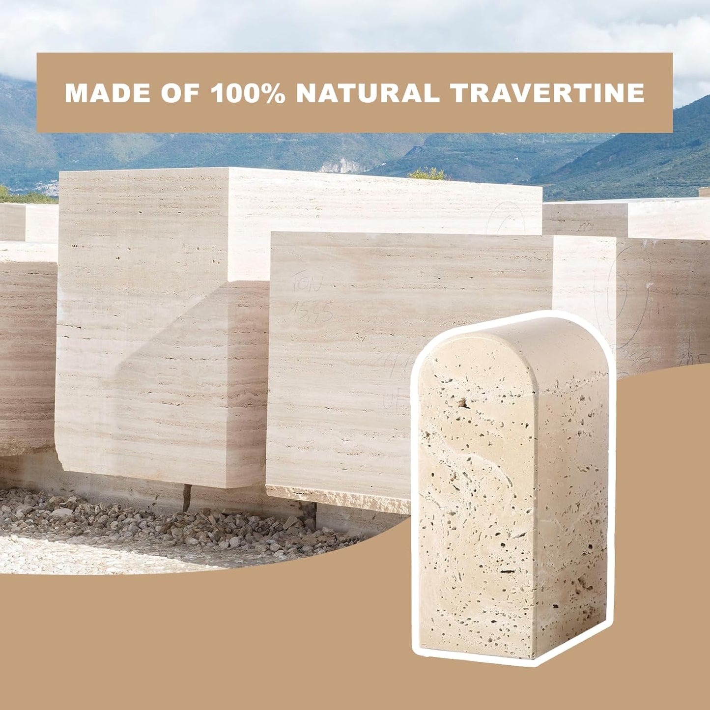 Koville African Natural Marble Bookends for Shelves, Non-Slip Book Ends, 13LBS Ultra Heavy Duty Marble Book Holder Organizer, Apartment Decor for Movies/CD/Video Games(Namib Fantasy)