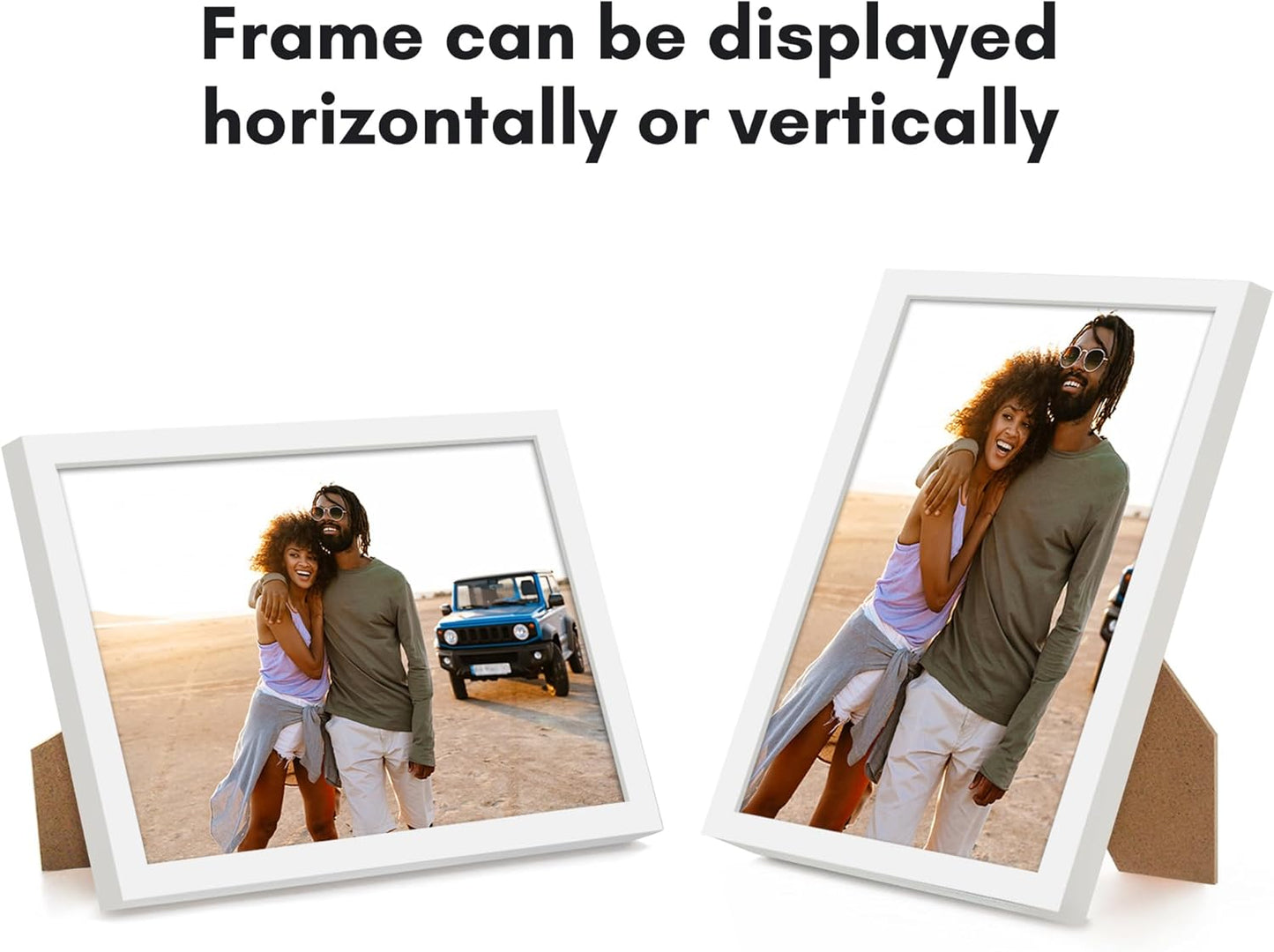 Americanflat 24x36 Poster Frame with Polished Plexiglass - Streamline Collection - Thin Border Picture Frame for Wall Display - Hanging Hardware Included - Black - Colors C