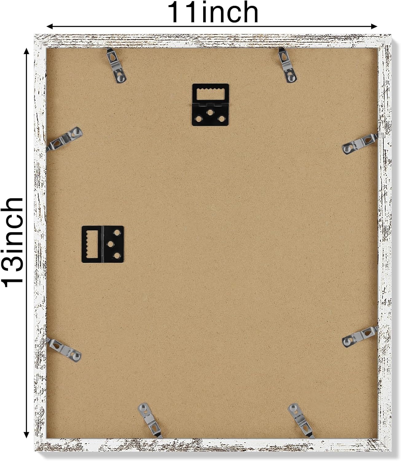 Vittanly 11x14 Picture Frame, Display Pictures 8x10 with Mat or 11x14 without Mat, Photo Frame for Wall Mounting, Black, 1 Pack - Colors B