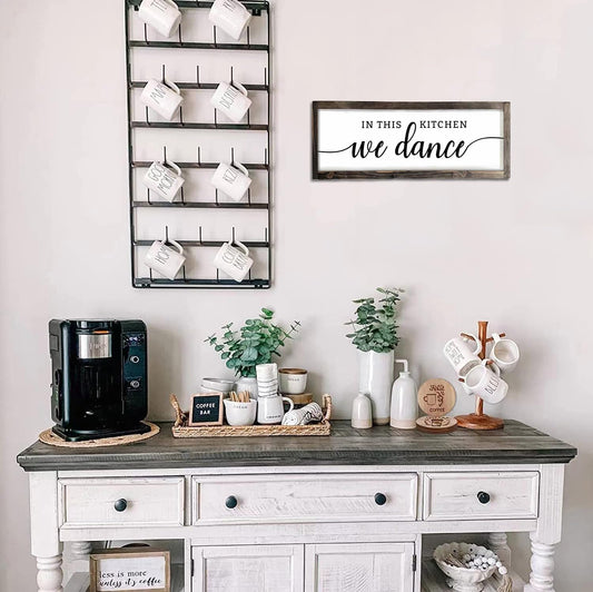 Dazingart Farmhouse Kitchen Wall Decor,Meals and Memories Are Made Here Sign, Rustic Wood Kitchen Signs Dinning Room Wall Decor (Meal)