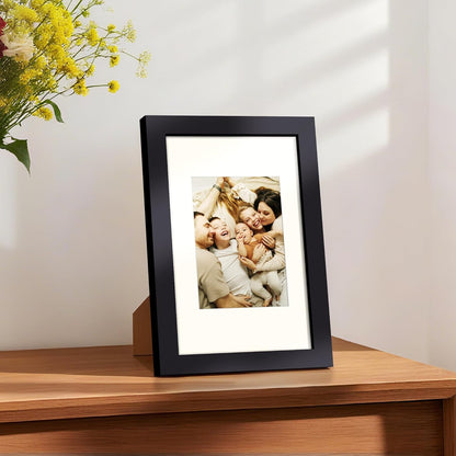 upsimples 8x10 Picture Frame, Display Pictures 5x7 with Mat or 8x10 Without Mat, Wall Hanging Photo Frame, Black, 1 Pack - Colors B