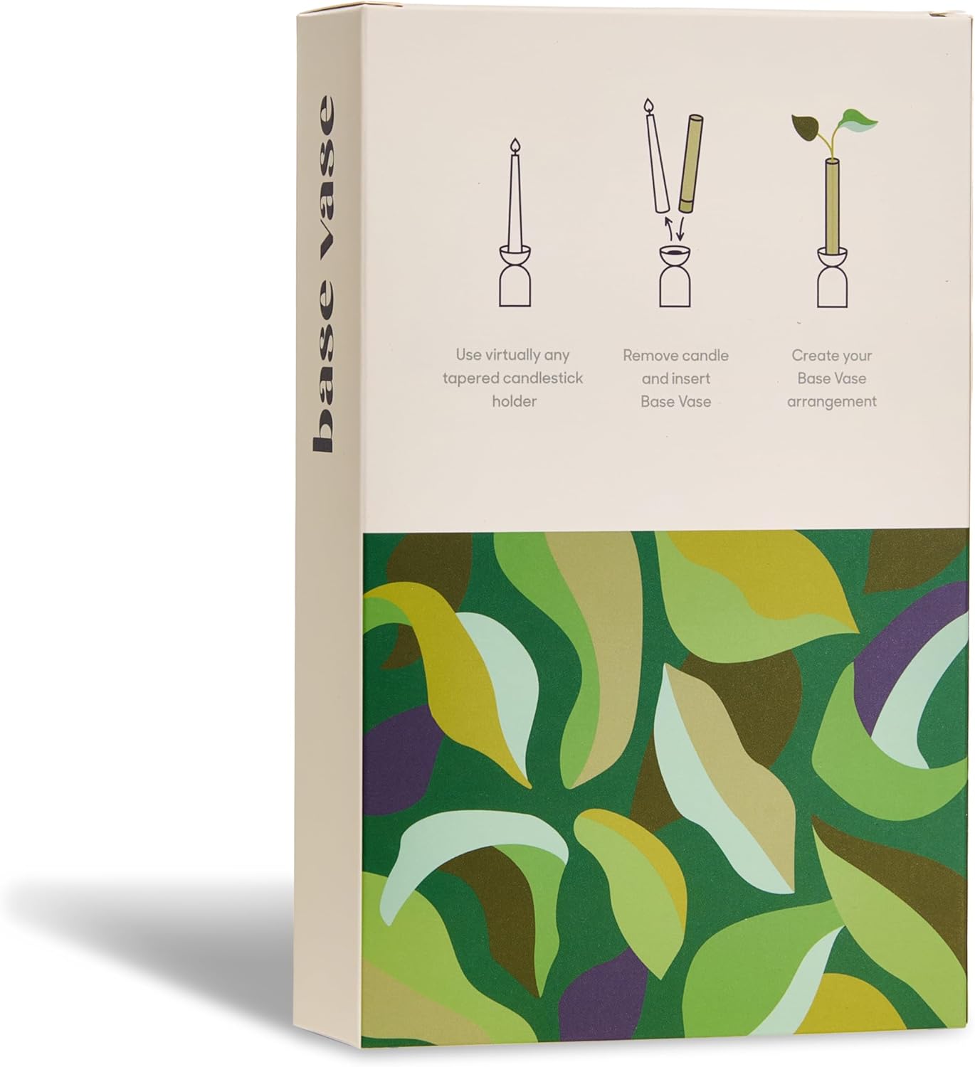 Base Vase (3-Pack) - The Bud Vase that Fits in Taper Candle Holders | Create Floral Arrangements for Tablescapes, Centerpieces, Weddings and Home Decor
