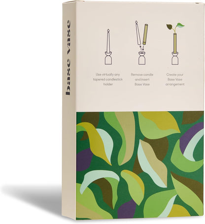 Base Vase (3-Pack) - The Bud Vase that Fits in Taper Candle Holders | Create Floral Arrangements for Tablescapes, Centerpieces, Weddings and Home Decor