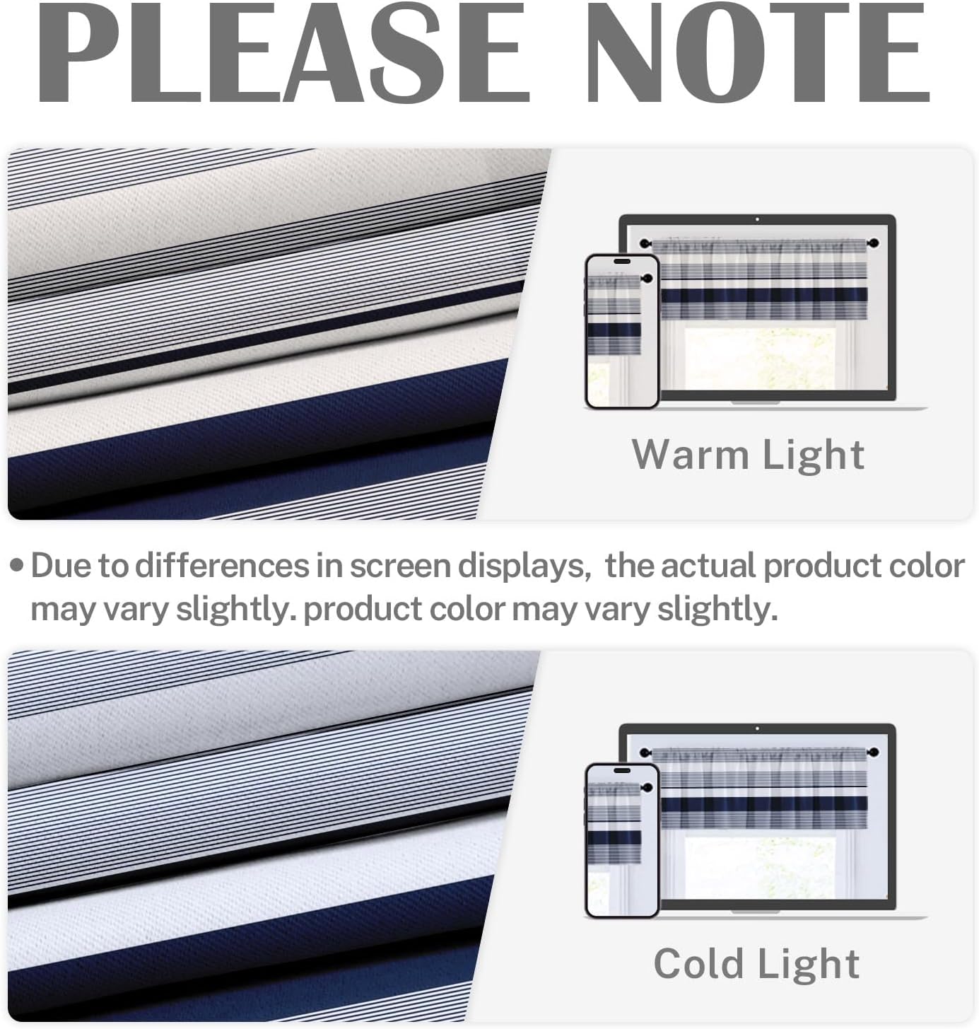 Emvency 2 Pack Dark Grey Valances Window Treatments, Gray Striped Abstract Blackout Drapes Adjustable Curtain for Windows Living Room Kitchen Over Sink, 52x18 Inch Rod Pocket Valances