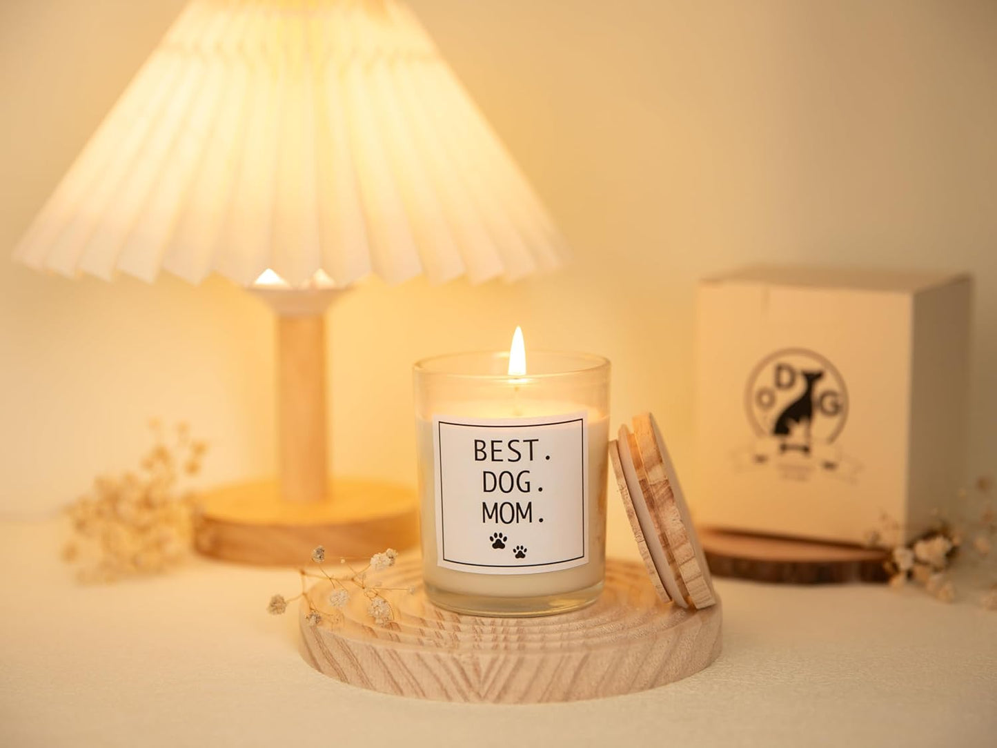 Pug Gifts & Decor, Dog Mom Gifts for Women, Dog Farts Candle, Pet Friendly Lavender Scented Candle