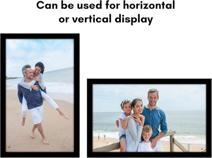 Americanflat 16x20 Picture Frame with Polished Plexiglass - Black Picture Frame - Wide Photo Frames Made of Engineered Wood for Vertical or Horizontal Wall Display - Epic Collection - Black - Colors C