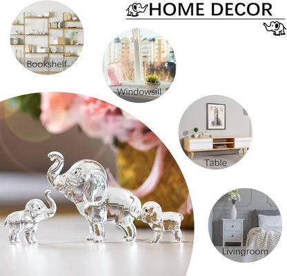 HDCRYSTALGIFTS 3.3'' Crystal Bird Figurine Collectible Art Glass Animal Figurines Table Home Decor Paperweight Valentine’s Day for Women