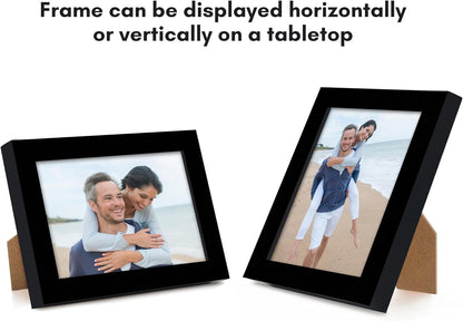 Americanflat 24x36 Poster Frame with Polished Plexiglass - Streamline Collection - Thin Border Picture Frame for Wall Display - Hanging Hardware Included - Black - Colors D