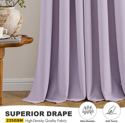 MIULEE Blackout Curtains for Bedroom Living Room 2 Panels, Thermal Insulated Room Darkening Drapes Grommet Noise Reducing Light Blocking Window Treatments 63 Inches Long 40x63 Inch Black - Colors B