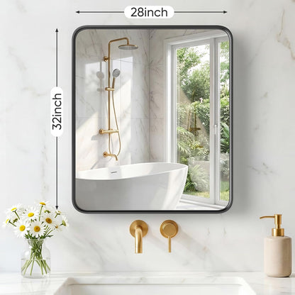 NEWBULIG Gold Round Wall Mirror 36 Inch, Bathroom Mirrors for Over Sink, Wall Decor for Bathroom, Entryway, Bedroom, Vanity