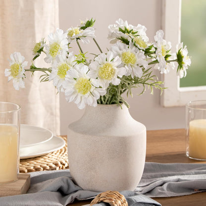 Mitt&Ditt Ceramic Flower Vase with Handles, 11 inch Tall Vase for Centerpieces, Large Decorative Terracotta Vases, Farmhouse Rustic Vases for Home Decor, Living Room, Table, Neutral