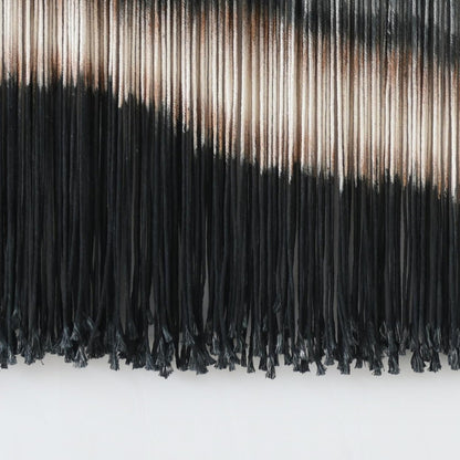 Jakalin Macrame Wall Hanging Dip Dyed Fiber Macrame Wall Decor Boho Cord Living Room Wall Art 57" Wx43 L