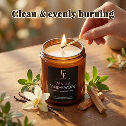 Scented Candles for Home Scented Aromatherapy Candles, 4 Pack 28 Oz Soy Wax Candle Gift Set Valentine's Day Gift for Women Men (Lavender/Vanilla//Sandalwood Rose/Moroccan Amber)