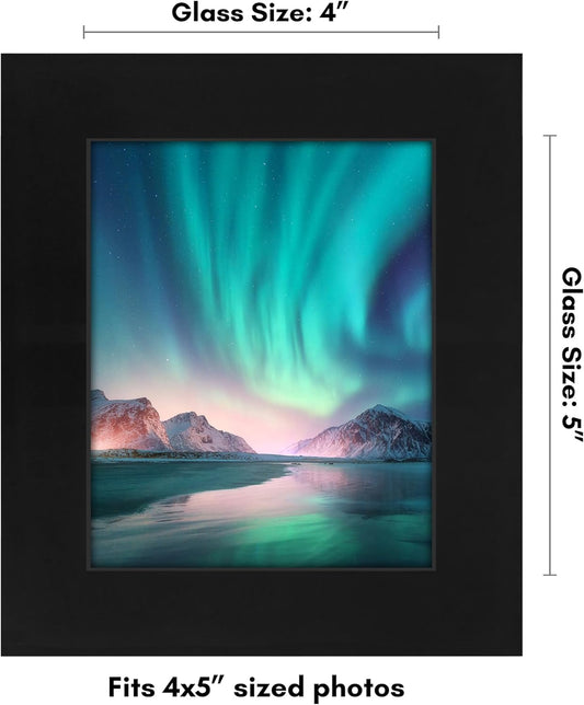 Americanflat 12x18 Poster Frame with Shatter-Resistant Glass - Signature Collection - Gallery-Style Frames Made of Engineered Wood - Photo Frame for Wall Display - Black - Colors B