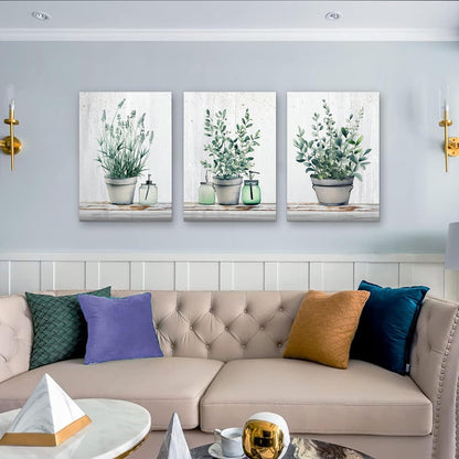 MHARTK66 Wall Art for Living Room Modern Wall Decor for Bedroom Office Decor Abstract Mountain Forest Landscapes Ink Painting 3 Piece Framed Canvas Art Prints Ready to Hang Wall Pictures Home Decor