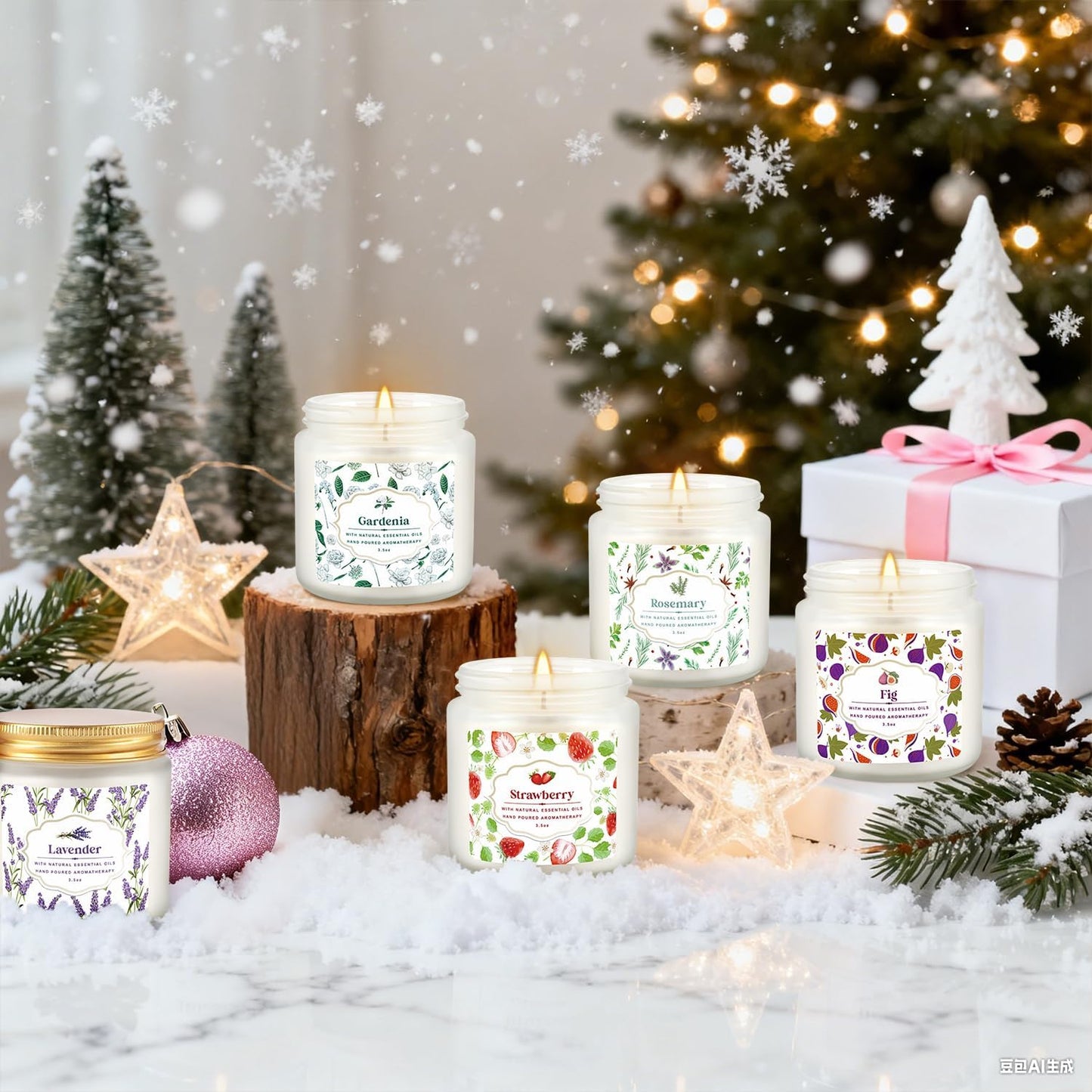 Howemon 24 Pack Scented Candles Set for Home, Relaxing Stress Relief, Aromatherapy - Natural Soy Wax and Fragrance - Gifts for Women, Mom, Best Friend, Wife, Birthday